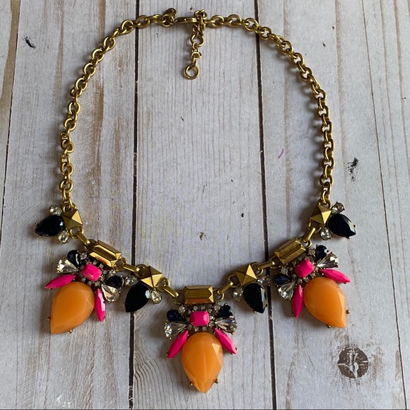 J. Crew Jewelry - Multi colored stone gold tone J Crew necklace